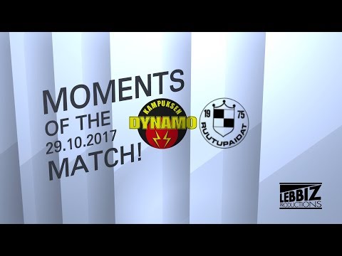 MOMENTS OF THE MATCH!: KaDy - Ruutupaidat 29.10.2017