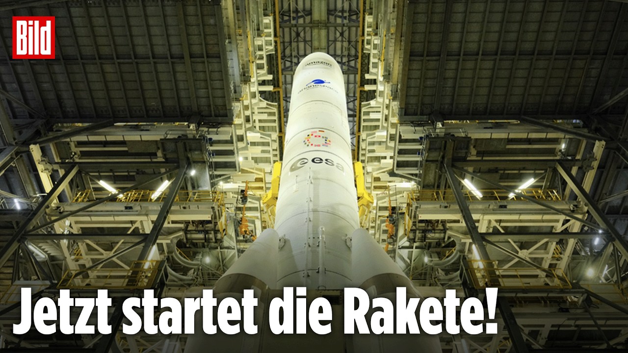 🔴 ARIANE 6: Heute wird es ernst für Europas neue Schwerlastrakete | BILD LIVE