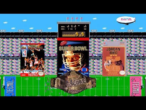 Tecmo Super Bowl / NBA Basketball - Jordan vs Bird - NES - Retro Sports League - DMen Tap Chicago