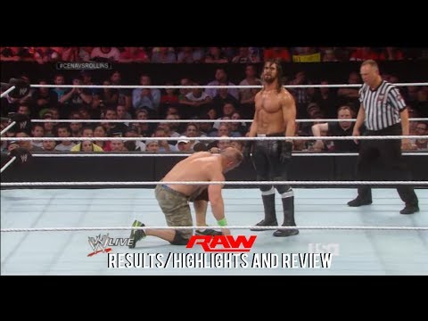 WWE RAW 7/7/14 Full Show Results/Highlights & Review, John Cena vs Seth Rollins