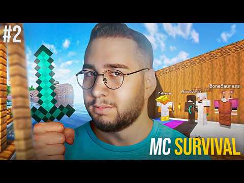 ZOMBİLER SALDIRIRKEN EV YAPMAYA ÇALIŞTIK! | EKİP İLE MİNECRAFT SURVİVAL | 2.BÖLÜM