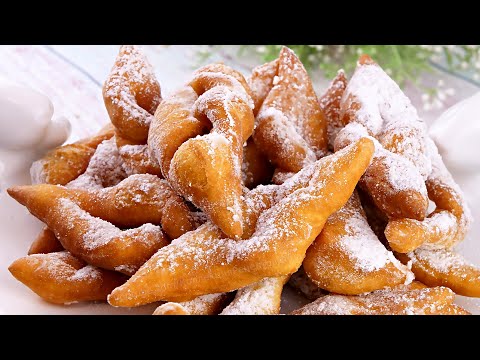 Хворост - любимое лакомство с детства! Простой рецепт теста на кефире!