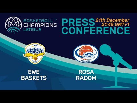 EWE Baskets v Rosa Radom - Press Conference - Basketball Champions League