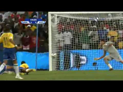 Egypt vs Brazil 3 - 4 in FIFA Confederations Cup South Africa 2009