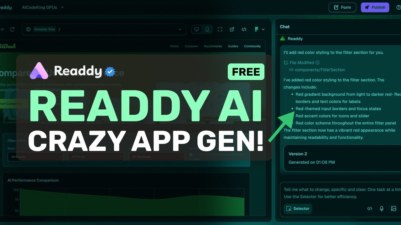 Readdy AI: The BEST Frontend Tool YOU MUST TRY!