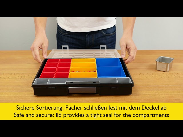 Vidéo teaser pour Allit EuroPlus Flex 37 Sortimentskasten mit Einsatzboxen / Organiser box with inserts