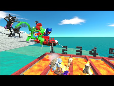 Creepy Monster Long Jump Over Lava Pool - ARBS