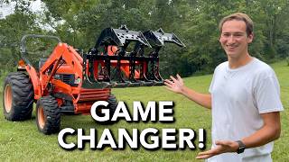 Catawba Root Grapple First Use! | Moving Logs & Cleaning Up