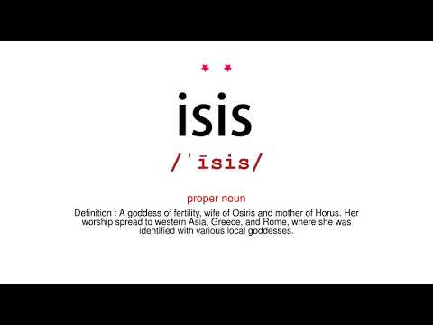 How to pronounce isis - Vocab Today