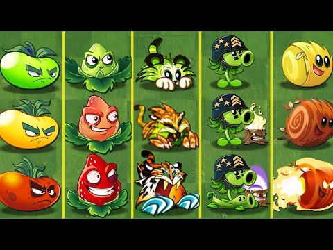 Pvz 2 Discovery - All Plants Same Skill Evolution NOOB - PRO - HACKER