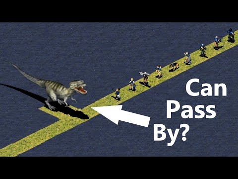 Can Infantry pass by T-Rex ? - Red Alert 2