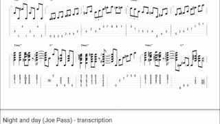 NIGHT AND DAY-JOE PASS-TRANSCRIPTION.