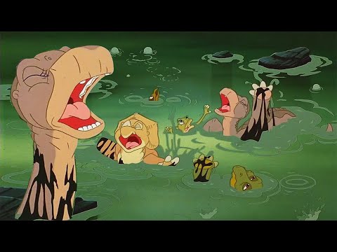 Littlefoot Falls Into Sinking Sand | The Land Before Time II: The Great Valley Adventure Movie Clips