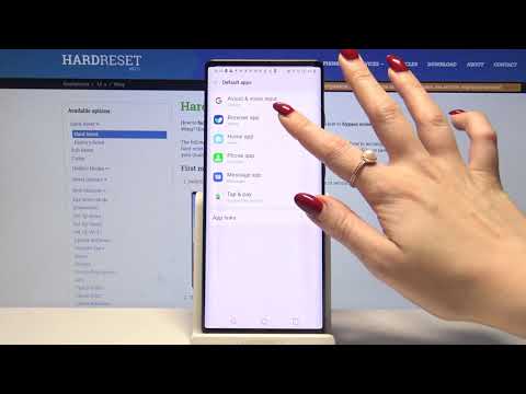 Apps Settings in LG Wing – Default Apps List