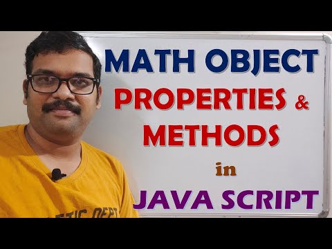 MATH OBJECT PROPERTIES METHODS IN JAVA SCRIPT