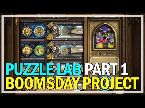 Hearthstone - Puzzle Lab Gameplay Let's Play Part 1 - The Boomsday Project