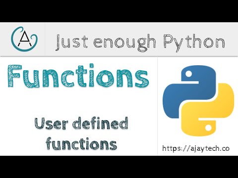 User Defined Functions In Python Just Enough Python