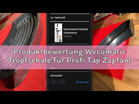 Produktbewertung Wecomatic Tropfschale für Profi Tap Zapfanlage | recycelter Kunststoff