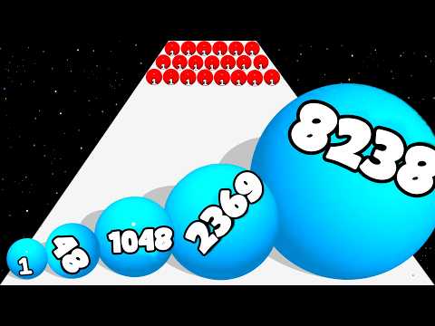 Rolling Orb Crash (Ball Run 2048) Full Gameplay 100 LEVELS Number Merge Run