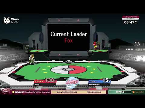 Zuppy (Fox) VS TheSWOOPER (Samus) Losers Finals - Ludwig Ahgren Championship Series EC Qua