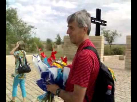 Entering the German cemetery in Rossoshka. Stalingrad.