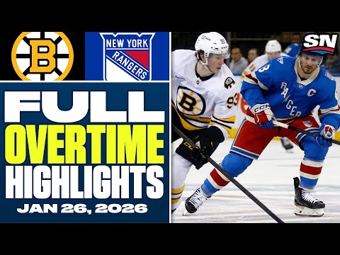 Boston Bruins at New York Rangers | FULL Overtime Highlights - January 26, 2026