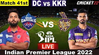 IPL LIVE MATCH TODAY | IPL LIVE | DC vs KKR Live Cricket Match Today | Cricket Live | Cricket 22 @2