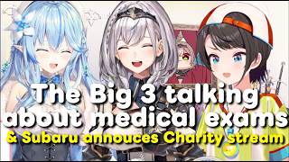 The Big 3 (Subaru, Noel & Lamy) talk about medical exams and charity EN SUBS