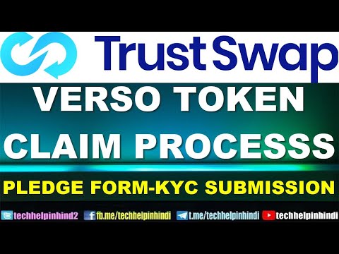 How to claim Verso token in trustswap - KYC & Pledge Form Submission process tutorial | VSO Token Video