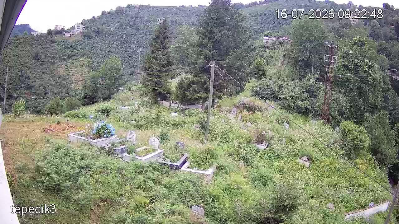 Live webcam view of Okçu Village Cemetery View
