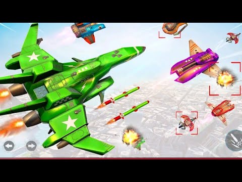 MULTI ROBOT TRANSFORMATION AND AIR BATTLE WITH JET FIGHTERS _ArmyGameplay #jet #army