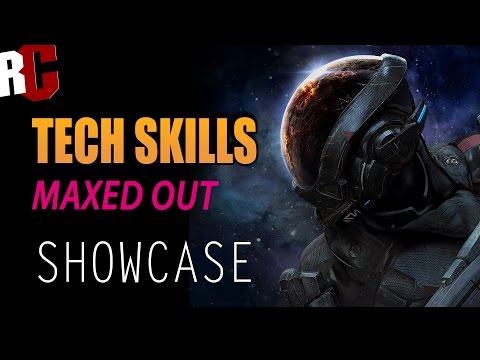 Mass Effect Andromeda - All Tech Power Skills Showcase (Maxed Out Skills)