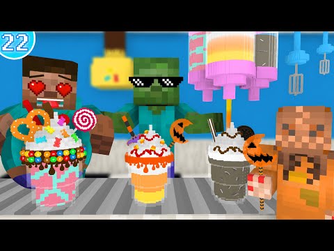 🥤 Work At Milkshake Place - Minecraft Animation