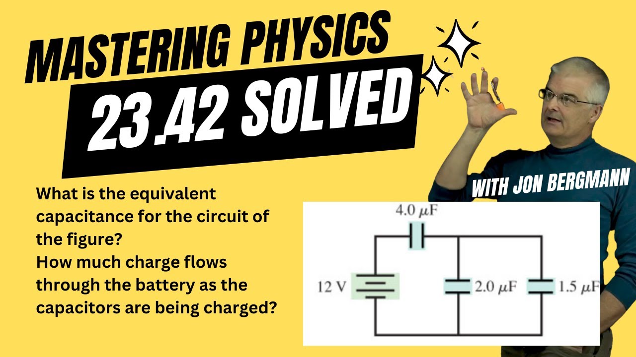 Mastering Physics 23.42 Solved!  What is the equivalent capacitance for the circuit of the figure?