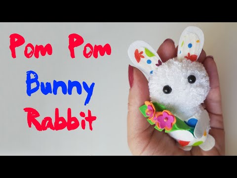 How to Make Pom Pom Bunny 🐰 Pom Pom Maker Tutorial 🐰