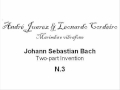 André Juarez & Leo Cordeiro - J.S.Bach - n.3 Two-Part Invention