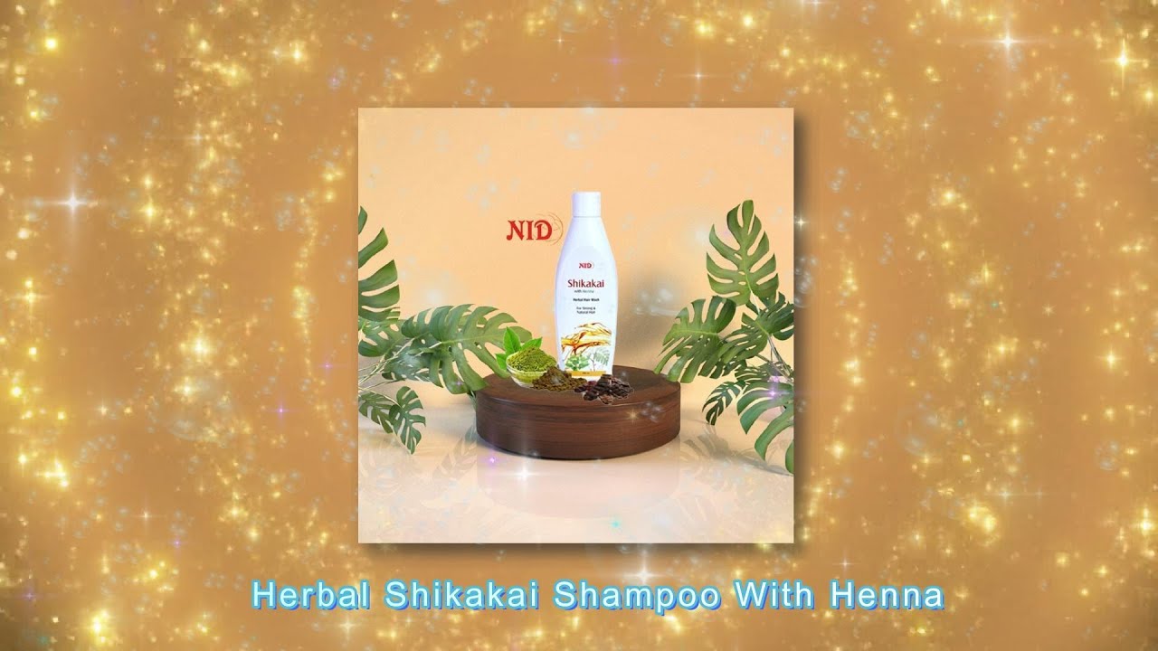 Herbal Shikakai & Henna Shampoo by NID: Natural Care for Lustrous Hair