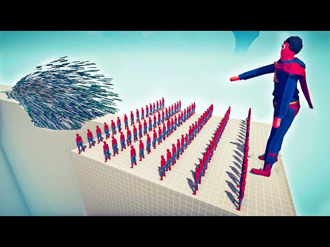 SUPERMAN GIANT & 100x SPIDERMAN vs EVERY GOD - 🏹Totally Accurate Battle Simulator