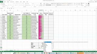 W24 Excel project part 2