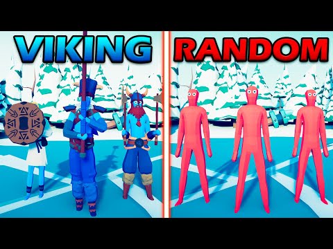 VIKING TEAM vs RANDOM TEAM - Totally Accurate Battle Simulator | TABS
