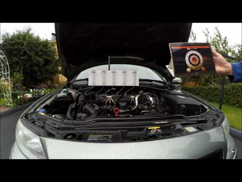 Volvo D5 185hp diesel injectors leak test