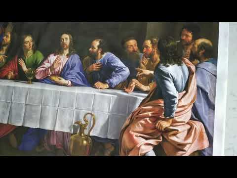 Last supper of jesus christ big size canvas painting size- 4...