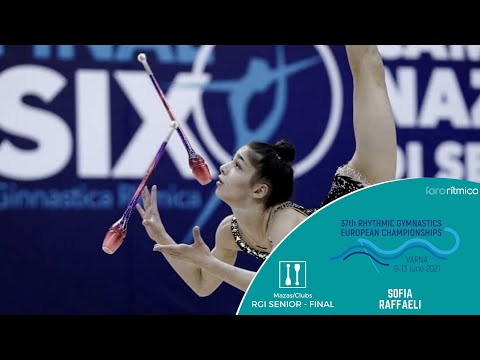 Sofía Raffaeli (mazas / clubs) - Final Individual European Championship Varna 2021