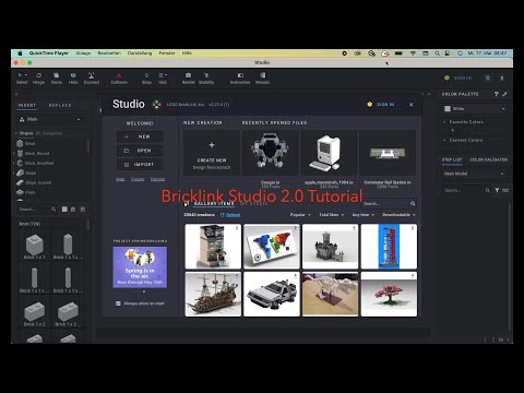 Bricklink Studio 2.0 Tutorial - Entwicklung eines Bahnsteiges Teil 1