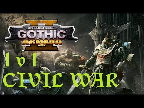 SPACE MARINE CIVIL WAR - Space Marines vs Space Marines |  Battlefleet Gothic Armada 2 - Ranked 1v1