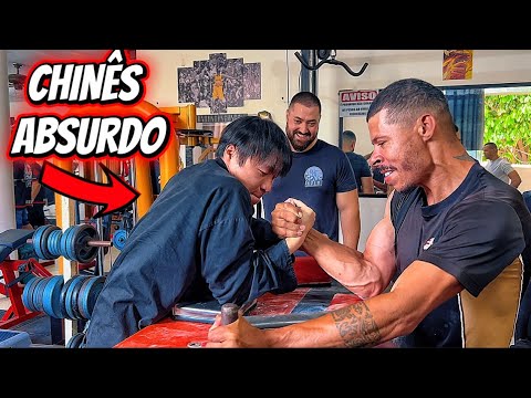 ATLETA CHINÊS APARECEU NO TREINO… E DEU RUIM 😳 | Luta de Braço