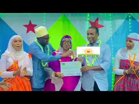 Nima Djama Miguil honorée par le RADDE. Hambalyo Fanaanadi qaranka Djibouti