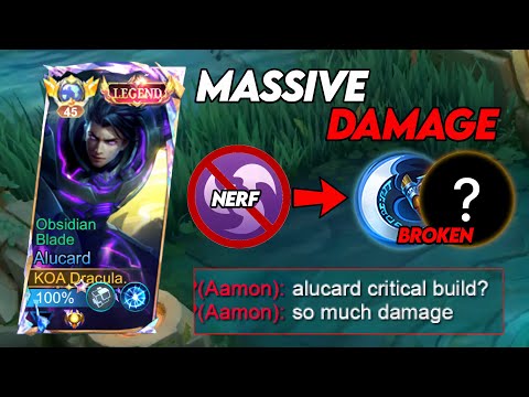 WHEN GLOBAL ALUCARD ABUSE CRITICAL DAMAGE BUILD AND EMBLEM 2025!!💀- MLBB