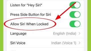 What is Allow Siri When Locked in iPhone
