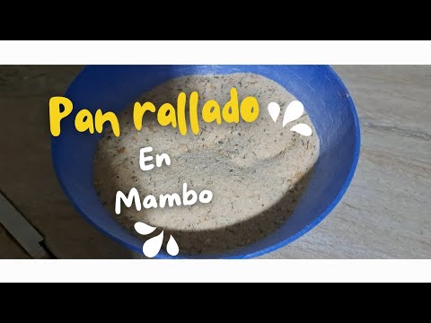 como hacer pan rallado en mambo🥖